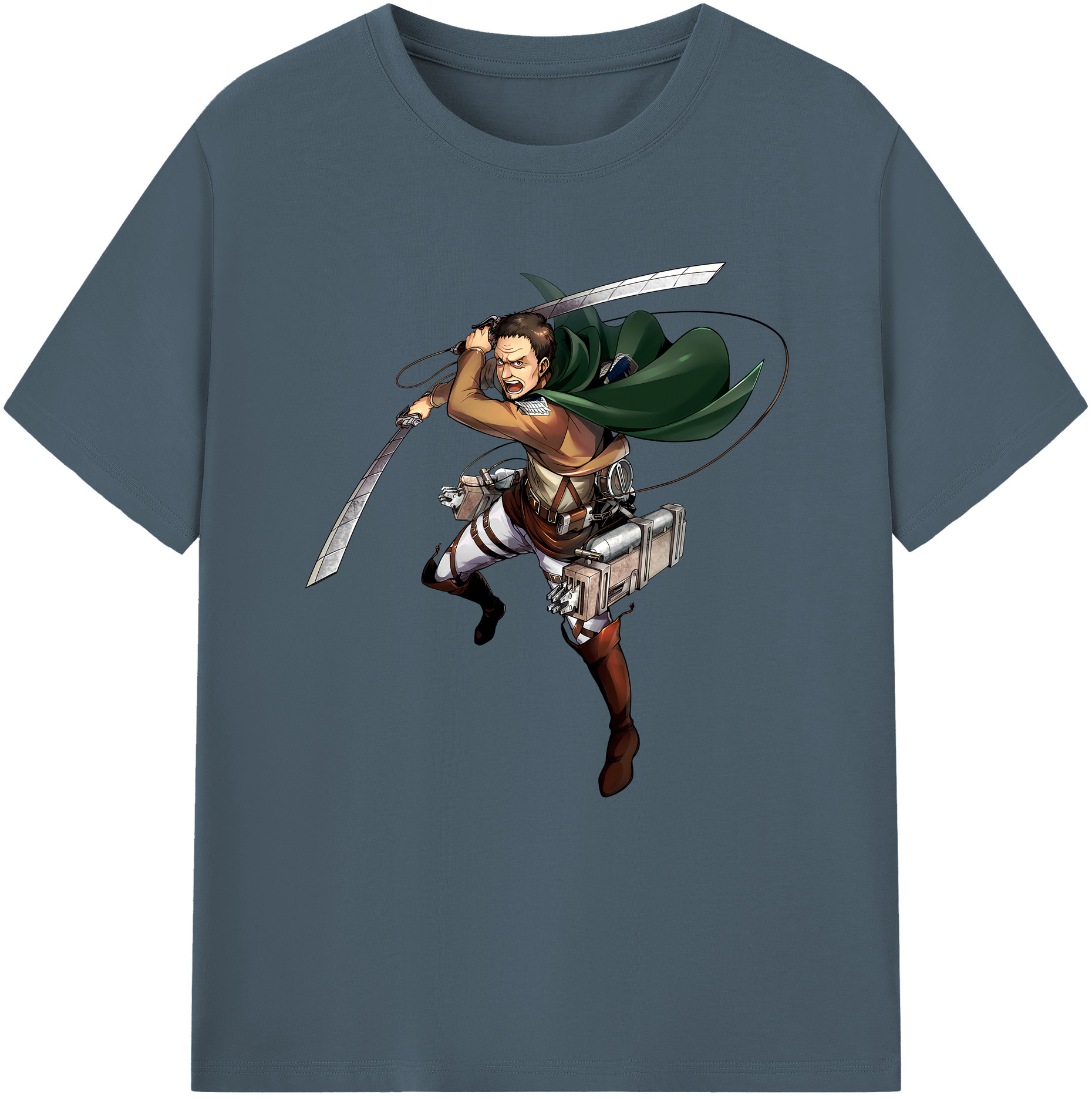 （画像用） 進撃の巨人 Attack on Titan 綿100％半袖Tシャツ（フロントプリント）